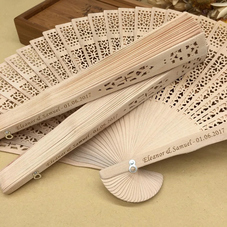 Personalized Custom-made Wooden Hand Fan