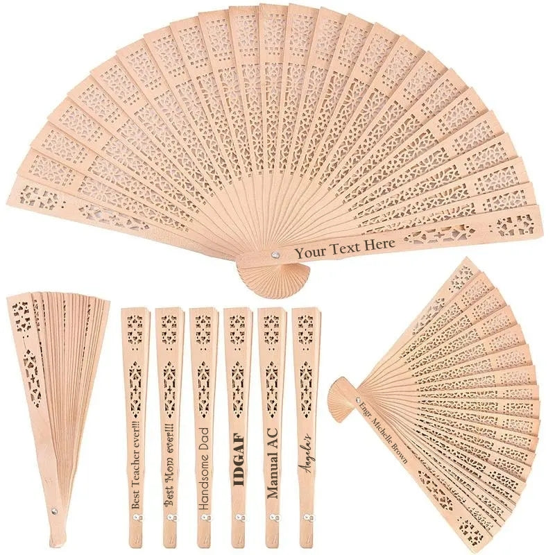 Personalized Custom-made Wooden Hand Fan