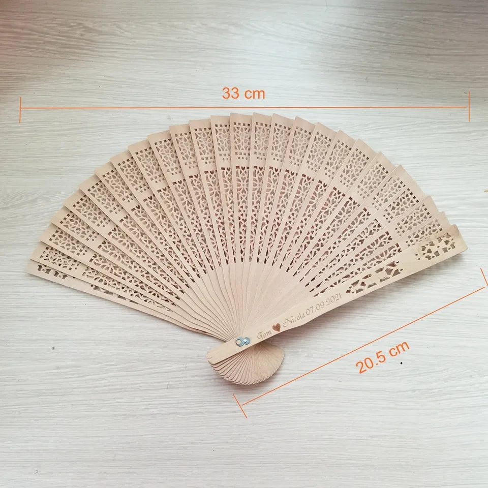 Personalized Custom-made Wooden Hand Fan