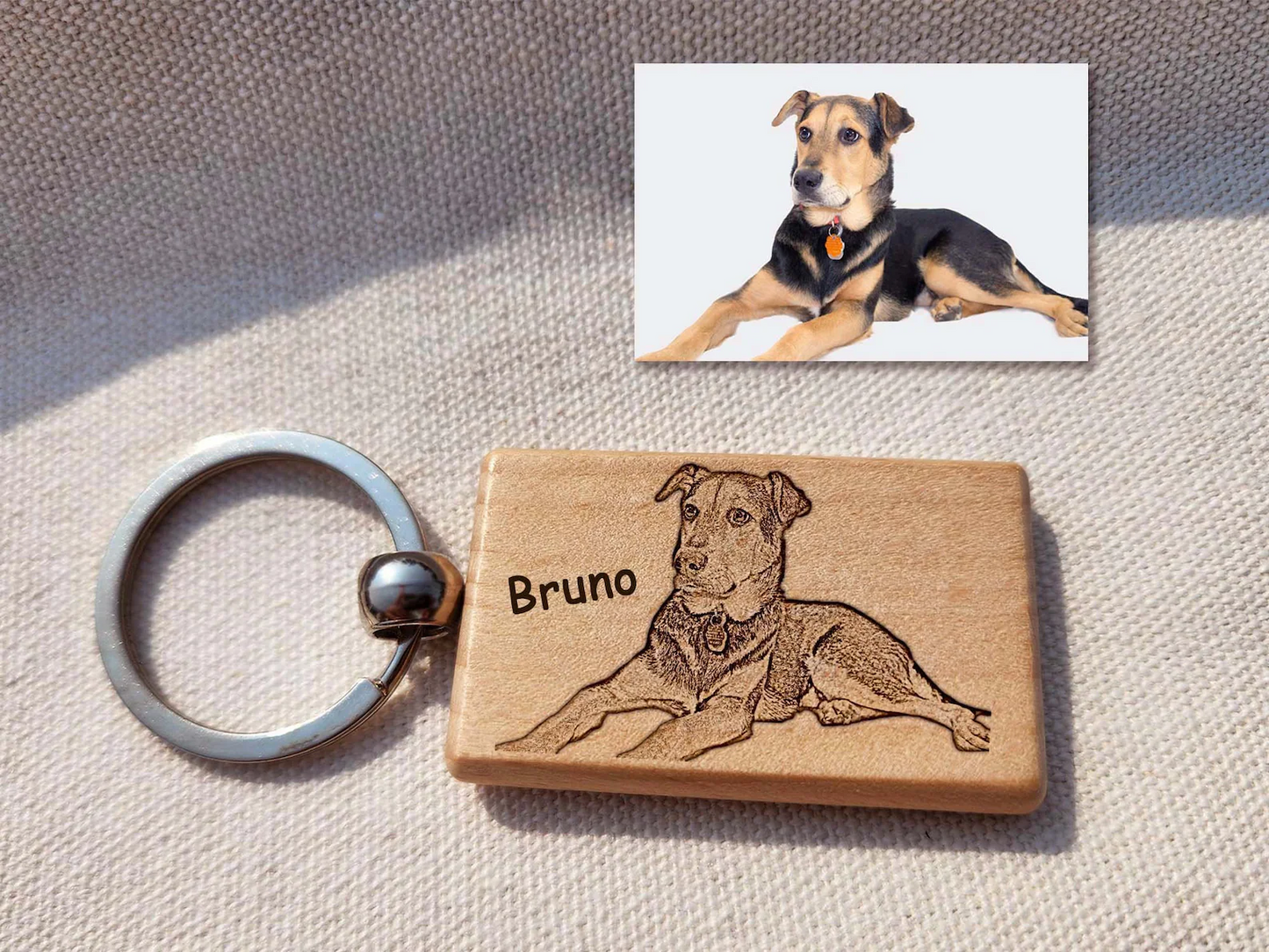 Personalized Custom-made Keychain - Rectangle