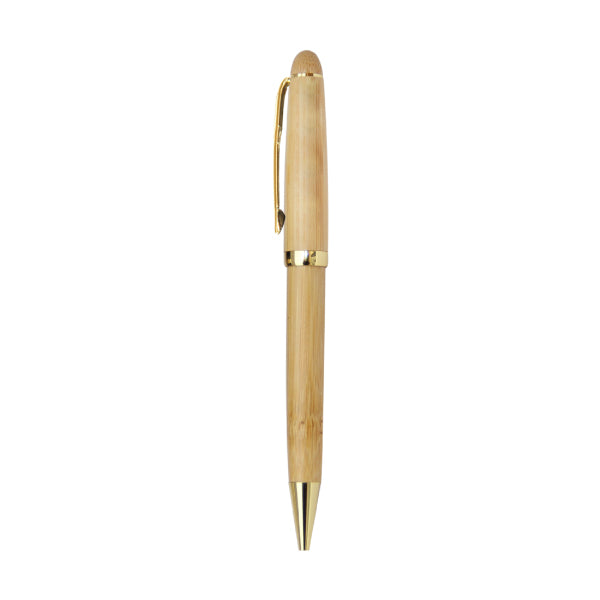 Personalized Custom-made Maple Wood Pen with Case - Blue Ink