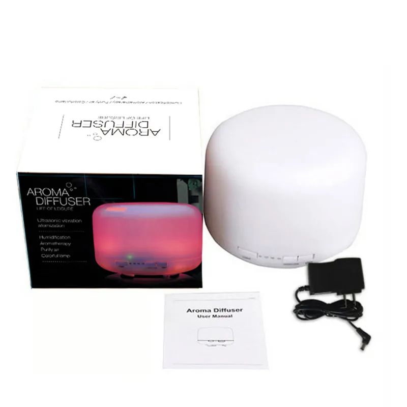 Ultra Sonic Aroma Diffuser Humidifier - Quiet Multi colored