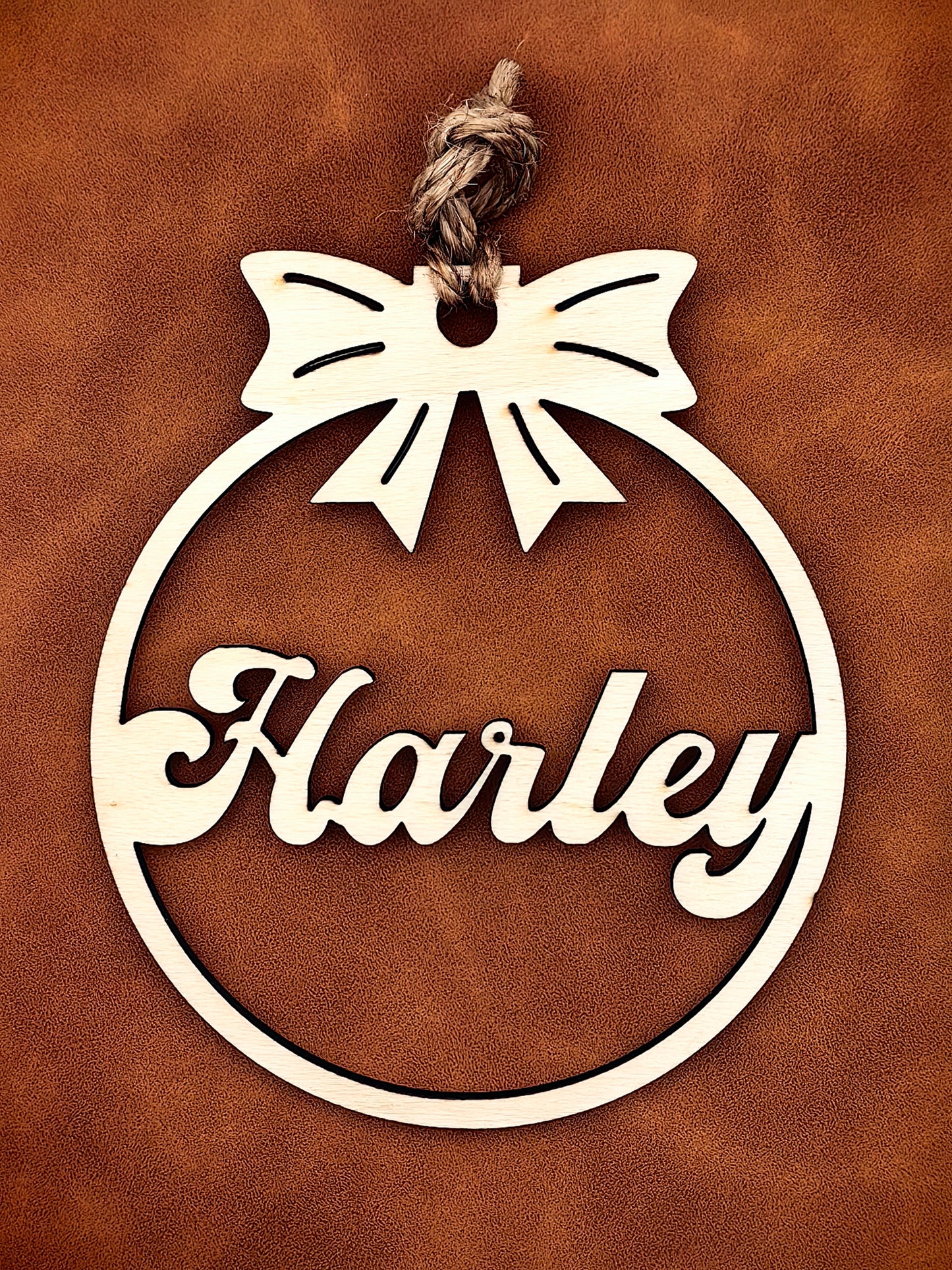 Personalized Custom-made Wooden Ornament Christmas Tree Decoration