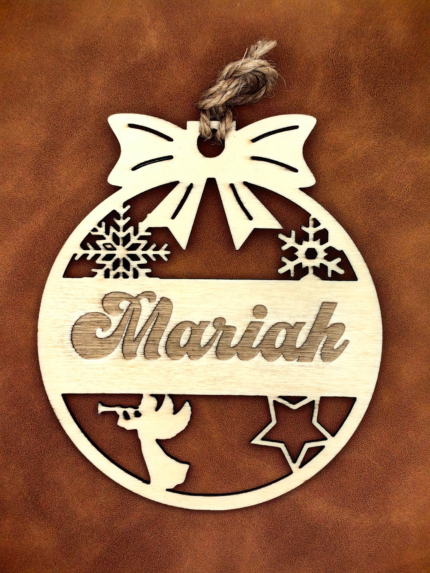 Personalized Custom-made Wooden Ornament Christmas Tree Decoration