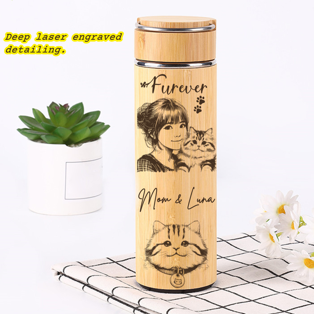 Personalized Custom-made Eco-Friendly Bamboo Thermos Bottle