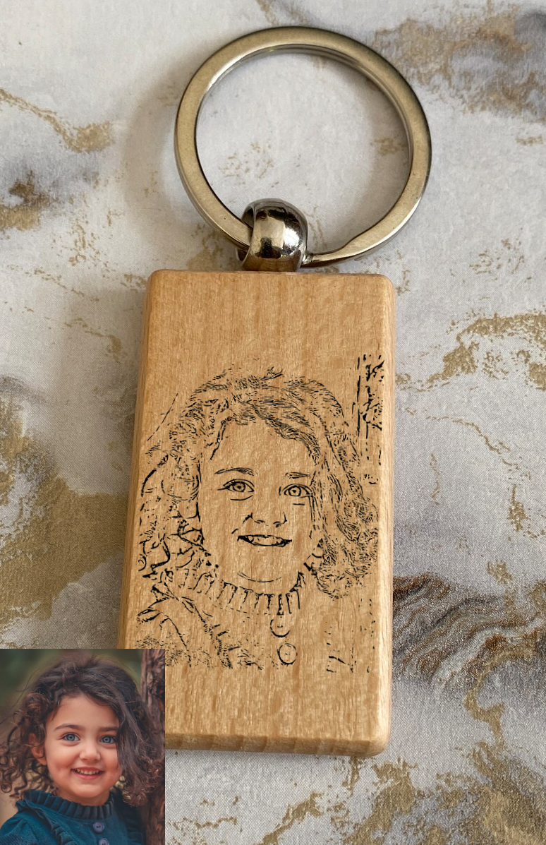 Personalized Custom-made Keychain - Rectangle