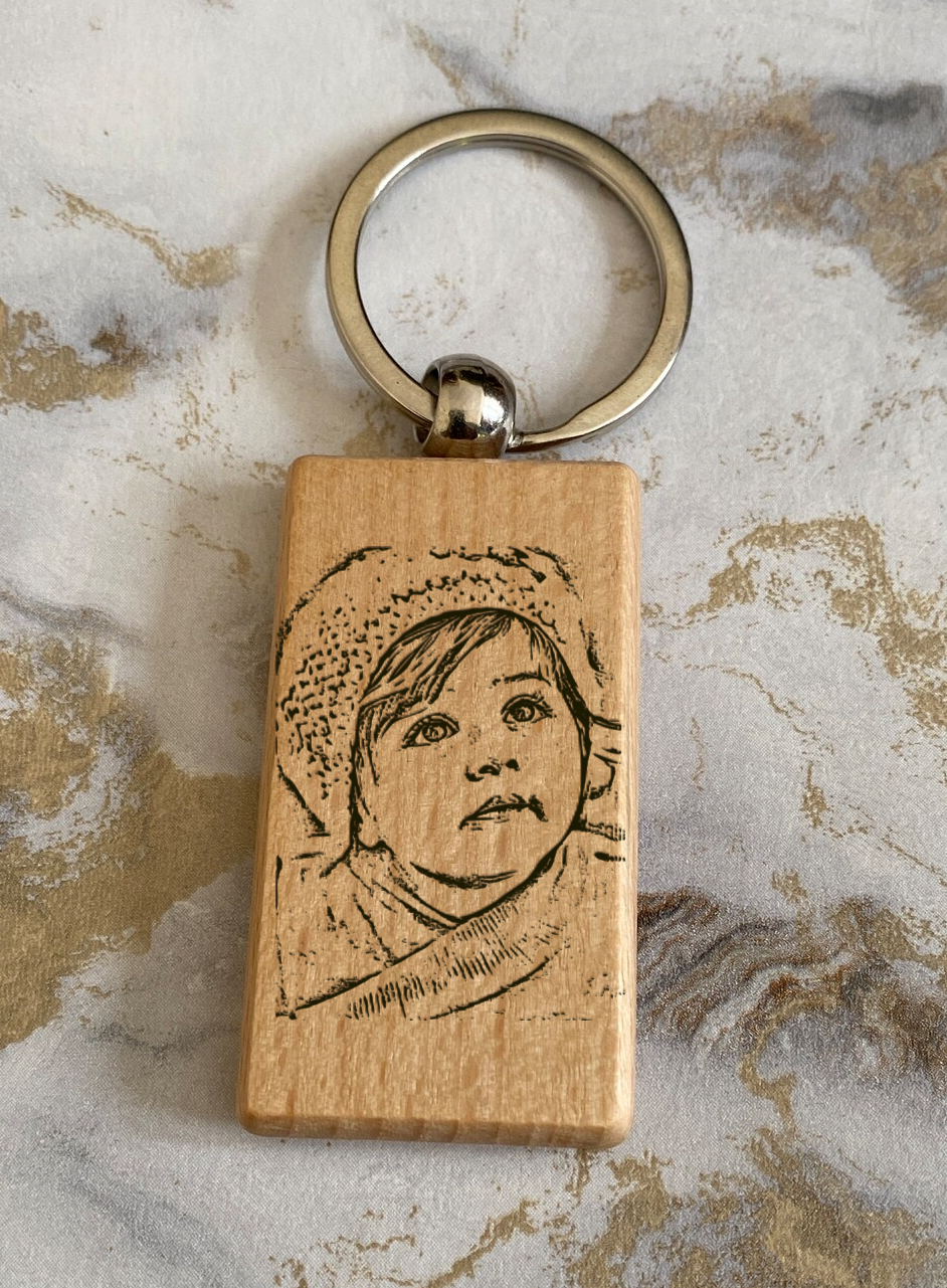 Personalized Custom-made Keychain - Rectangle